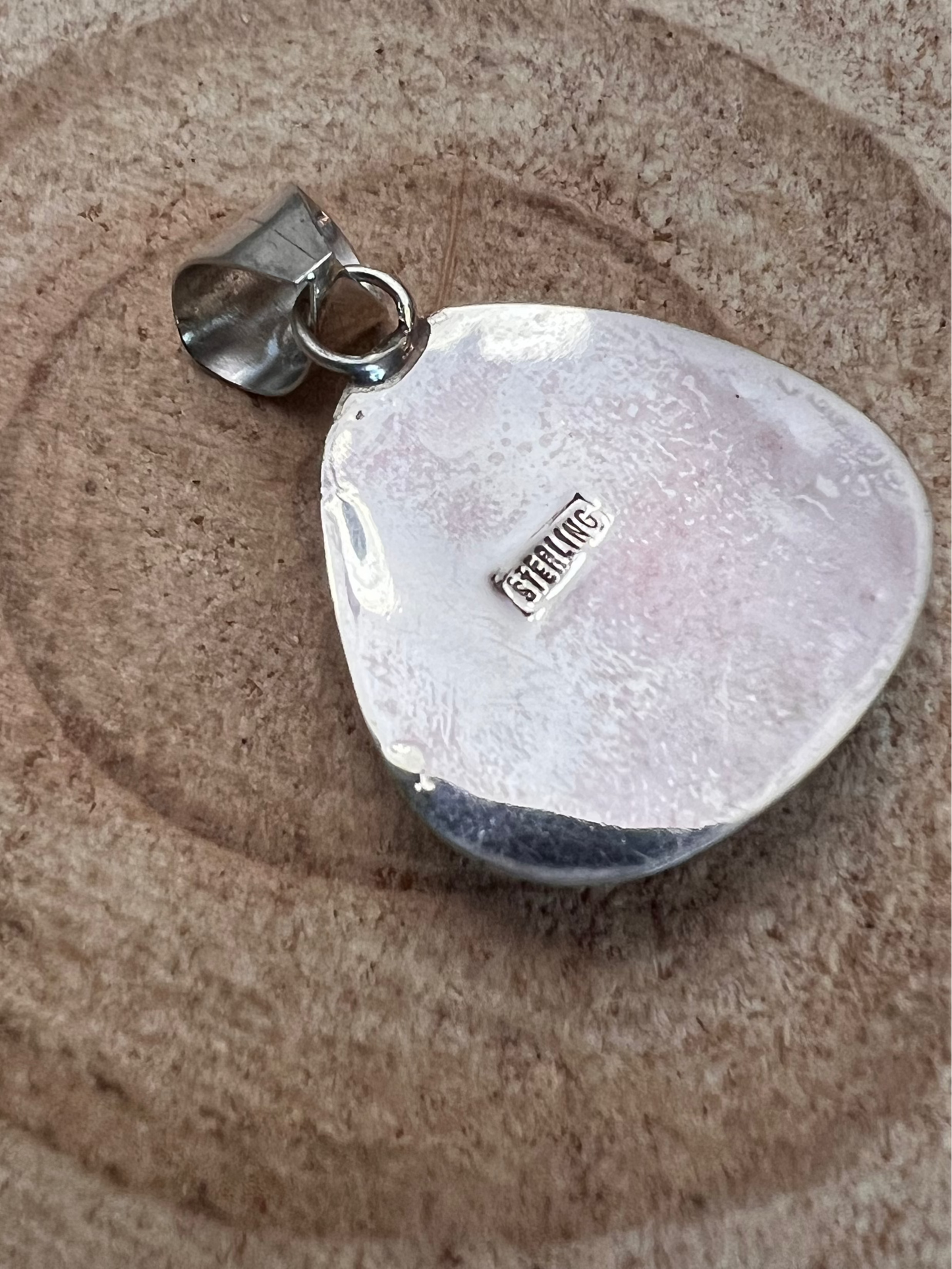 Ernest Hawthorne Navajo White Buffalo Turquoise & Sterling Silver Pendant — Hallmarked