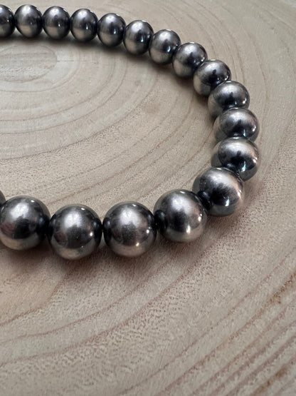 14mm Sterling Pearl Necklace — 16 inch