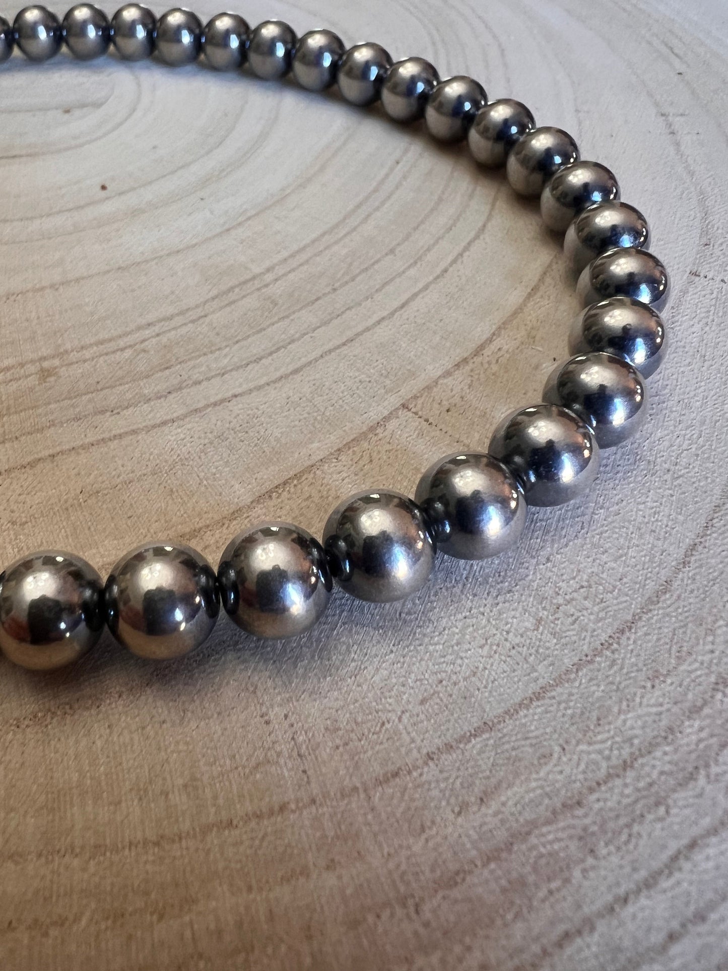 10mm Sterling Pearl Necklace — 18 inch
