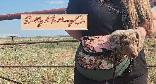 "Get Along Little Doggie!" Crossbody Sling Dog Carrier