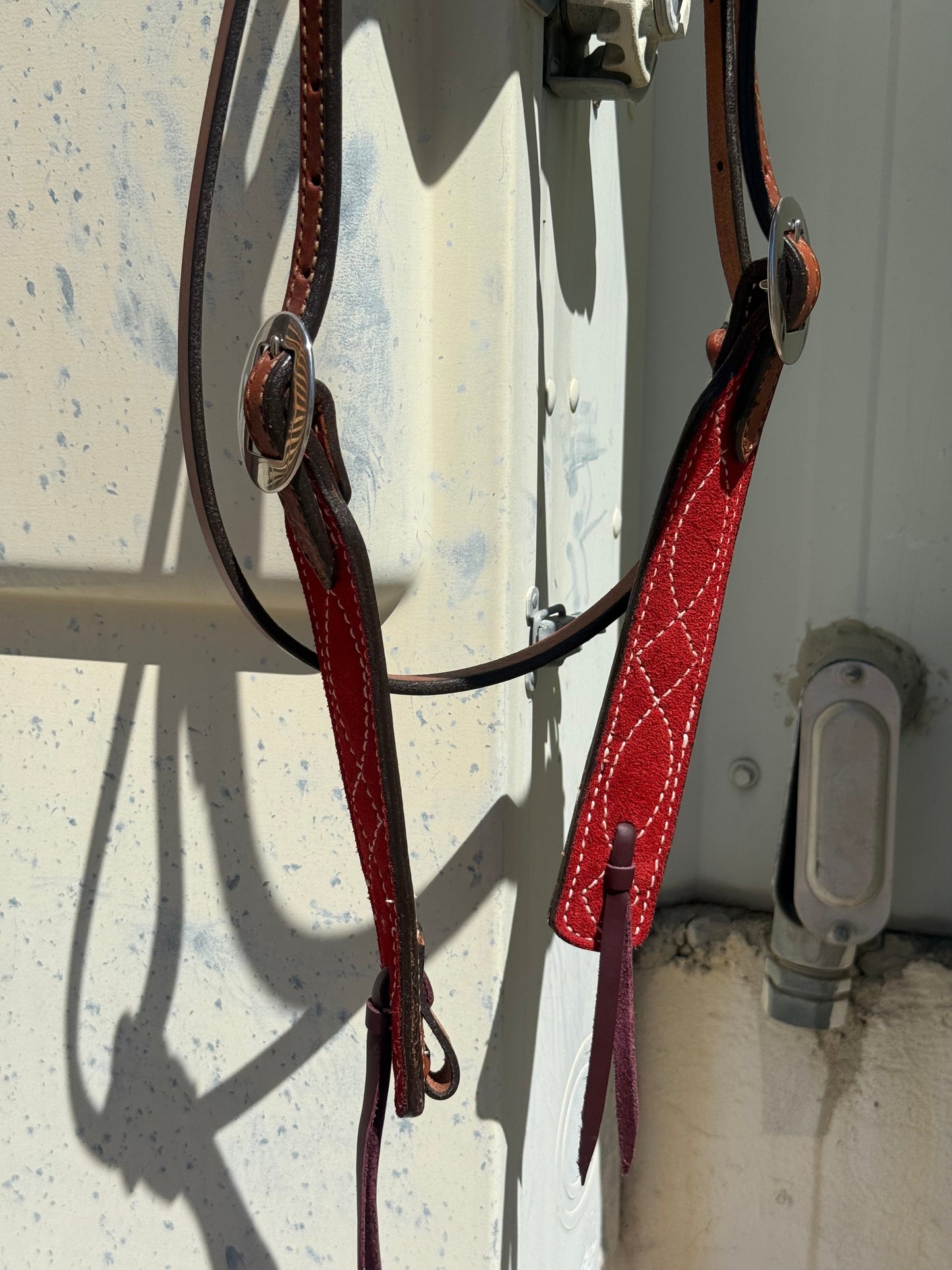 2012 - CBS RED 1.5" Straight Browband