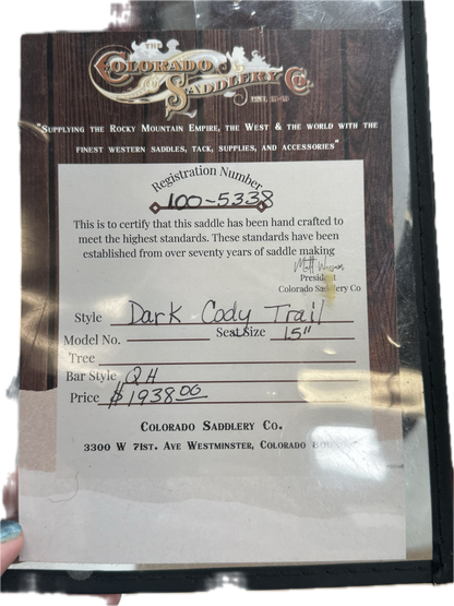 Dark Cody Trail 15"