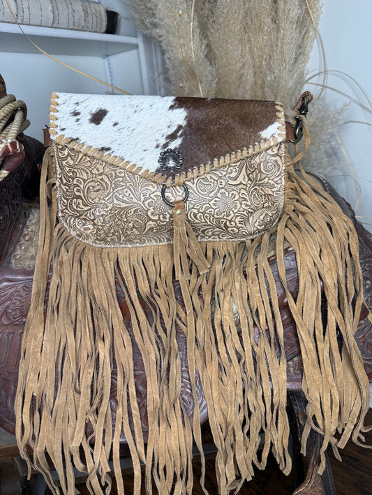 Mimikyu Leather & Hair On Bag