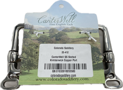 Canter Well SS Slotted Kimberwick Bit