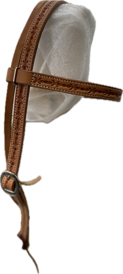 Colorado Gold Border Tooled Headstall