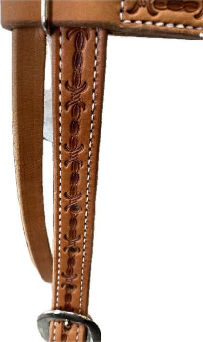 Colorado Gold Border Tooled Headstall
