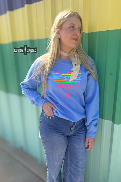 Neon Boot Stitch Sweatshirt