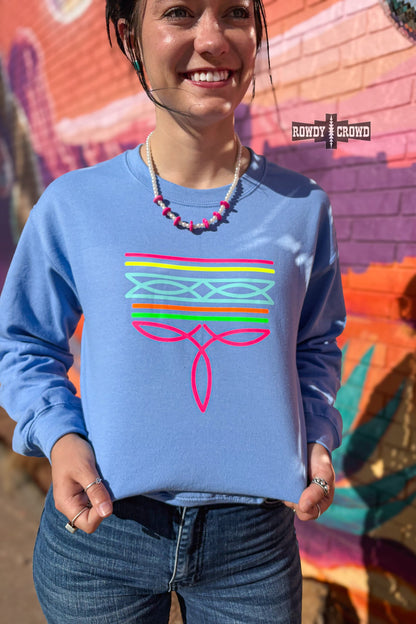 Neon Boot Stitch Sweatshirt