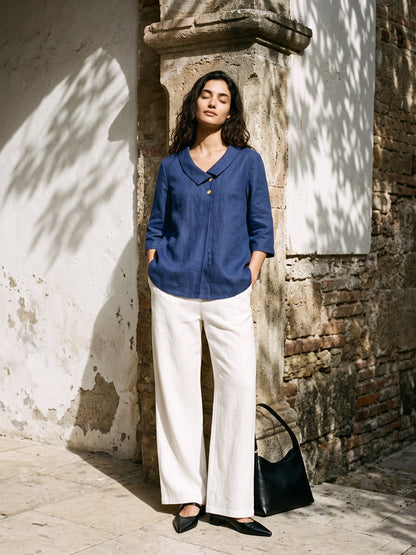 100% Linen Classic Pants LYON