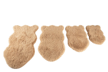 PupRug® Luxe Faux Fur Orthopedic Dog Bed -  Plush Sheep Tan