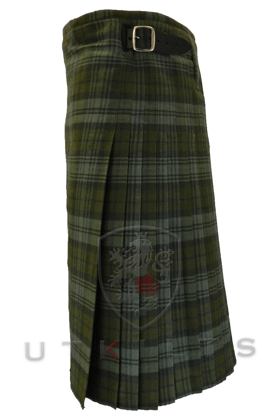 Traditional Kilt – Premium 6–8 Yard Wool, Black Watch Weathered