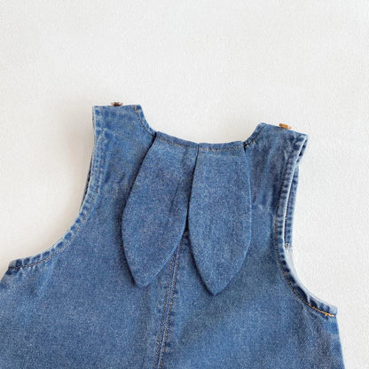 Bunny Rabbit Denim Jumpsuit