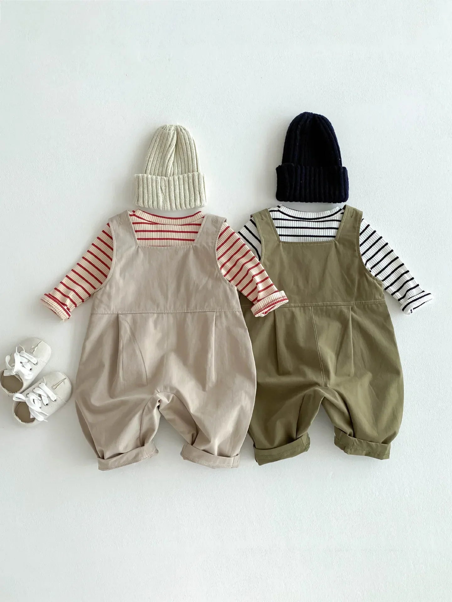 Stripe Top Jumpsuit Overalls