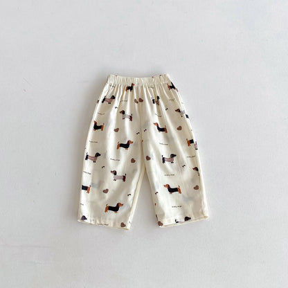Loose Printed Harem Pants