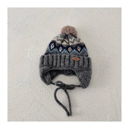 Diamond Grid Fleece Hat