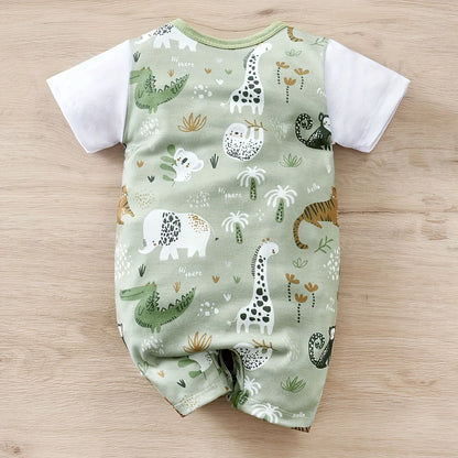 Animal Zoo Print Romper Jumpsuit