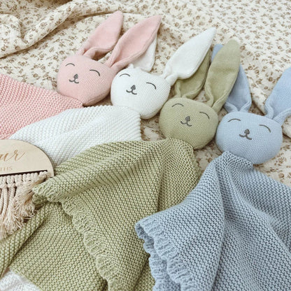 Knitted Rabbit Comfort Toy