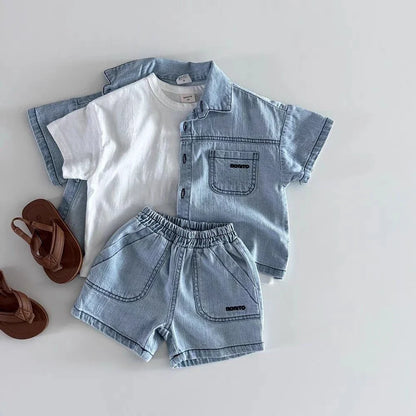 Bonito Denim Shorts Set