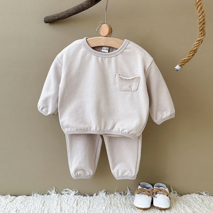 Pocketed Solid Jogger Set