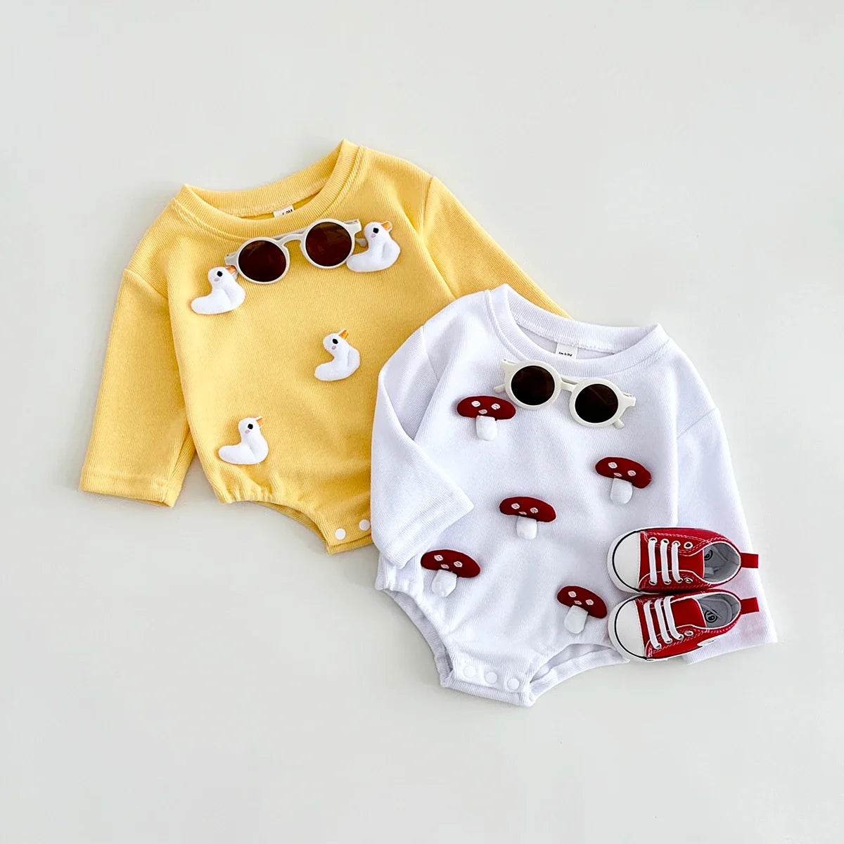 3D Cartoon Mushroom Duck Bodysuit