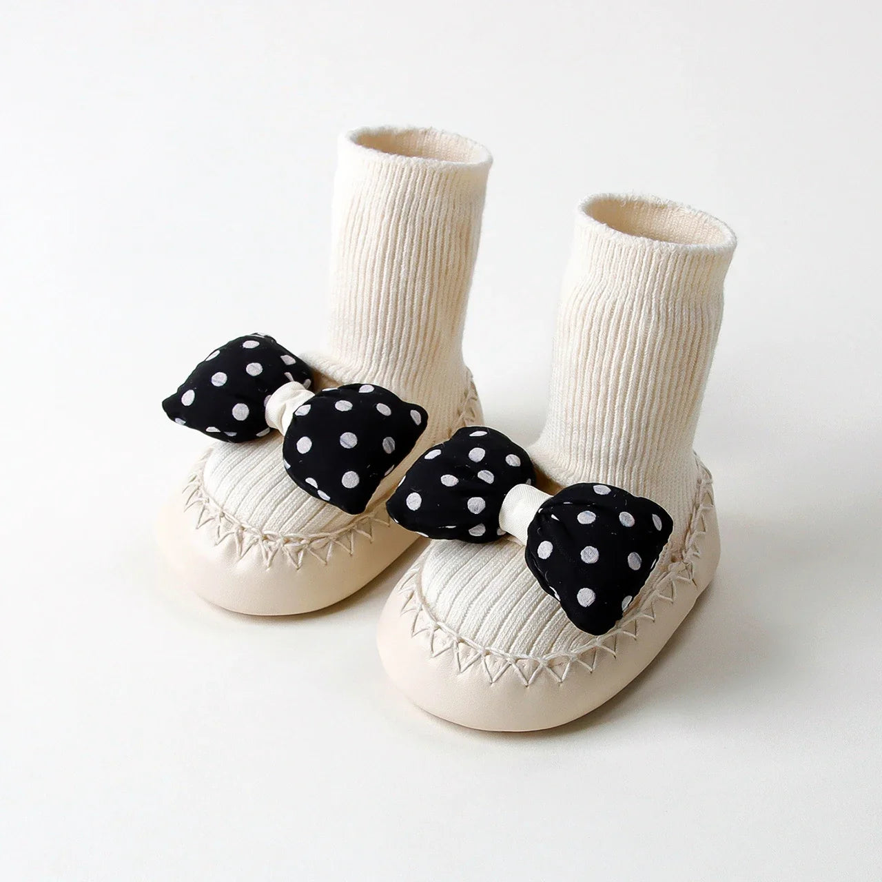 Contrast Bow Walker Shoes