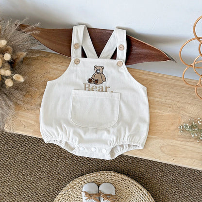 Corduroy Teddy Bear Romper