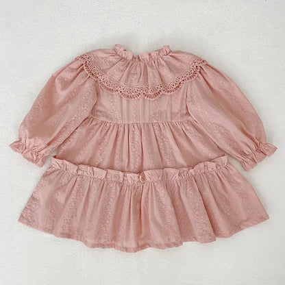 Lace Lapel Euro Style Dress