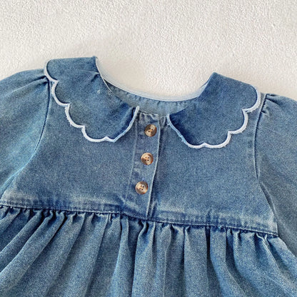 Denim Flare Romper