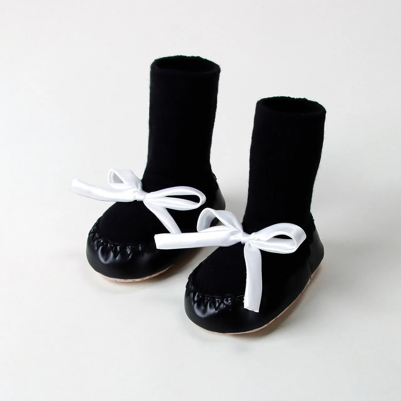 Contrast Bow Walker Shoes