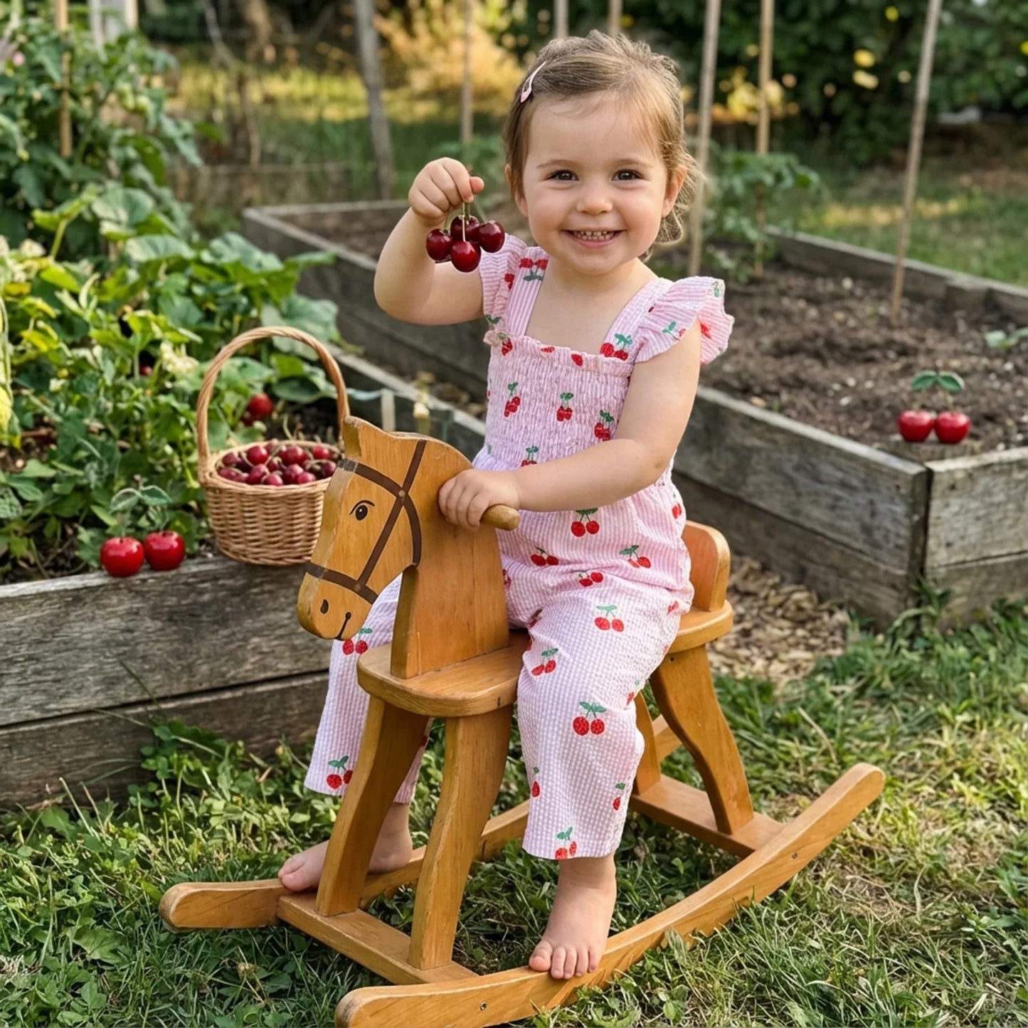 Sweet Strawberry Cherry Jumpsuit