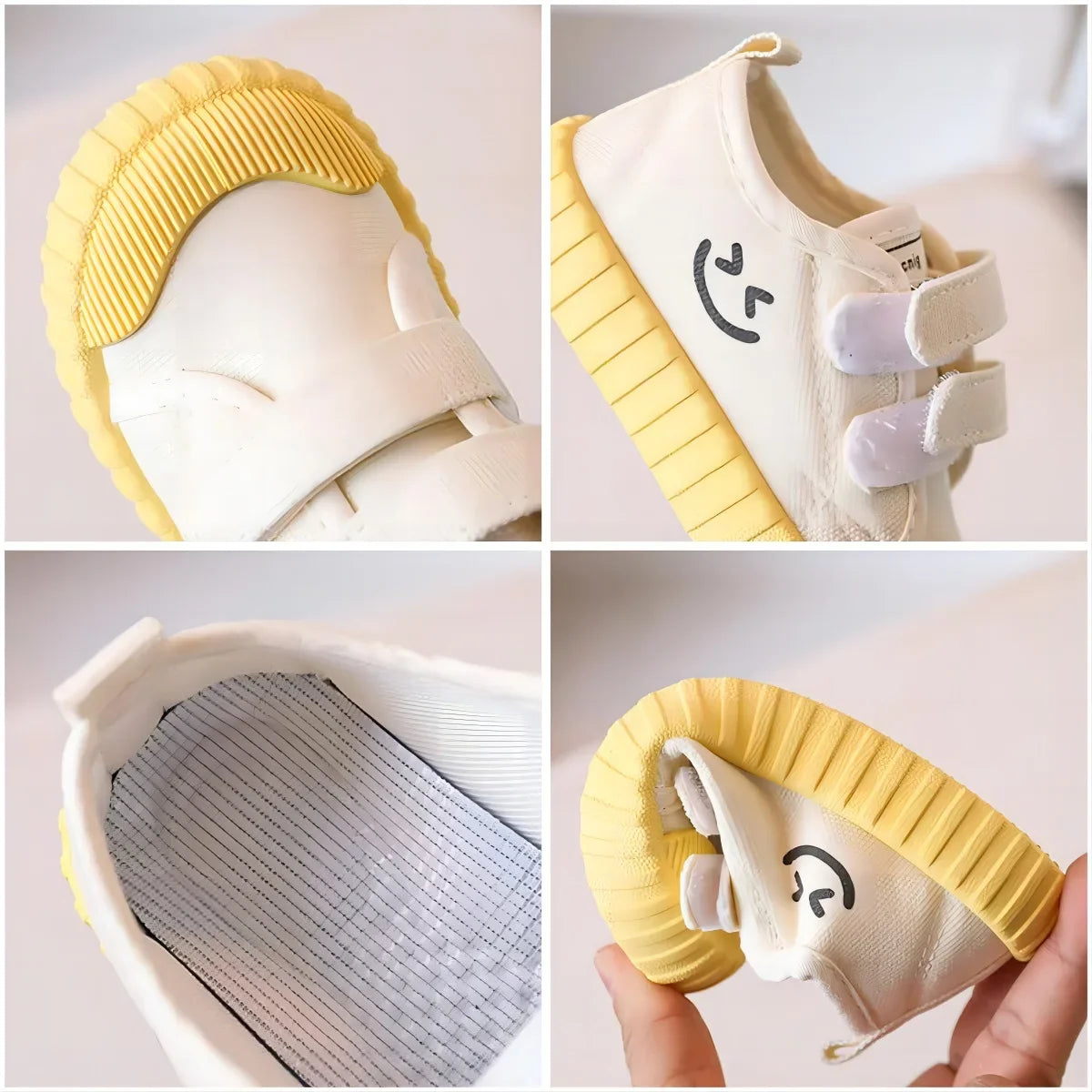 Flexible Smiley Face Canvas Shoes