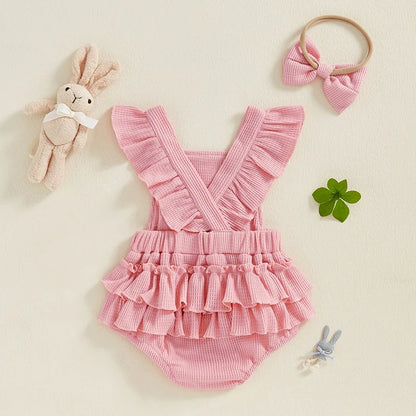 Rabbit Patch  Bodysuit Set