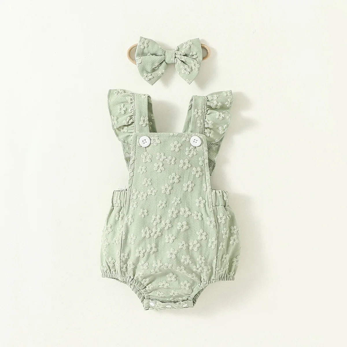 Flower Print Honey Jumpsuit Set