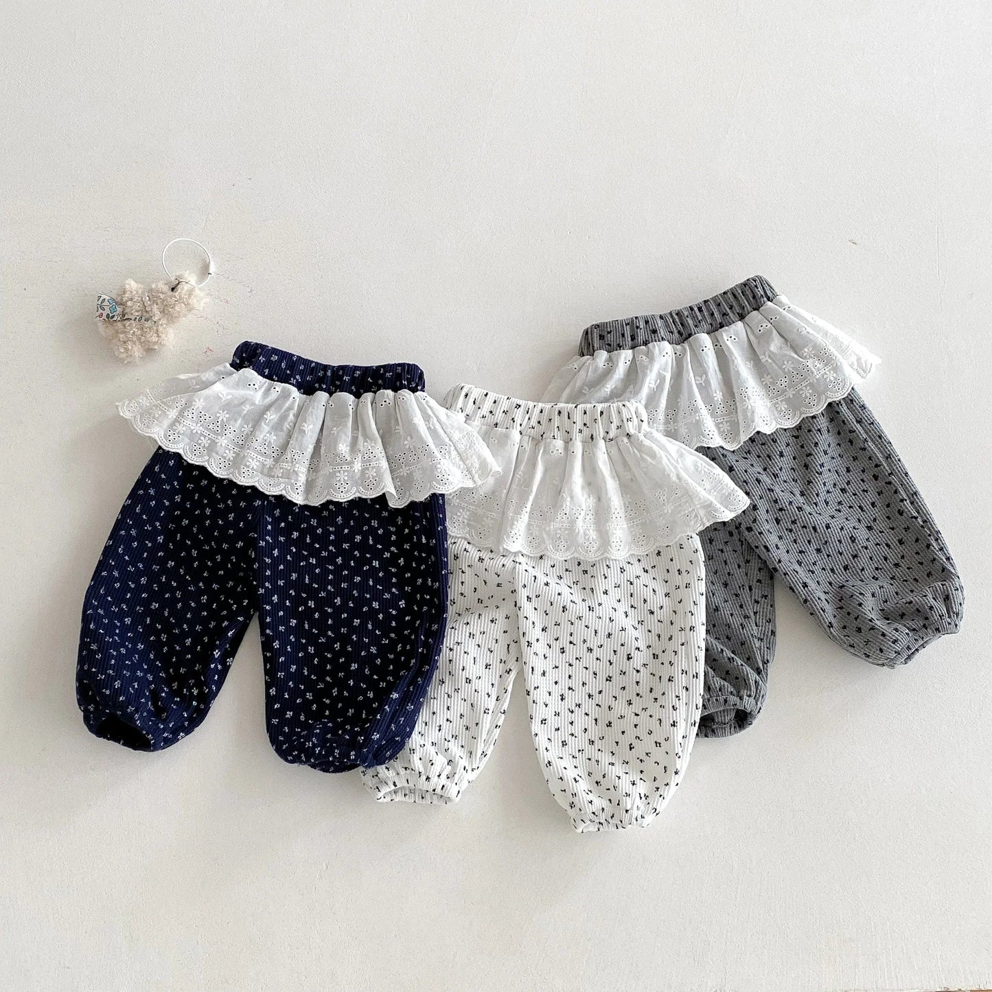 Lace Ruffle Lounge Pants