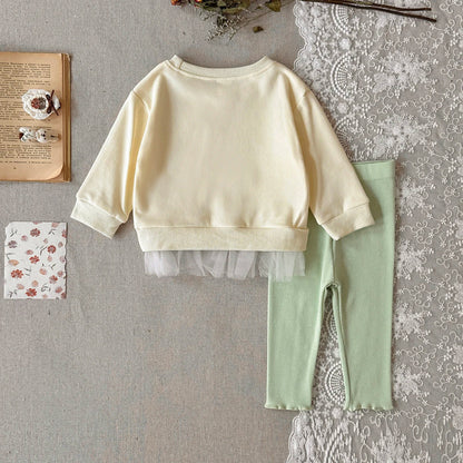 Flower Embroidery Lace Hem Set