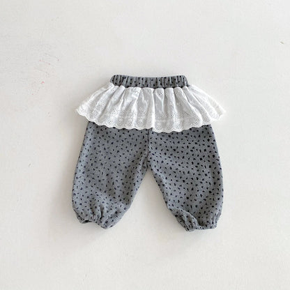 Lace Ruffle Lounge Pants
