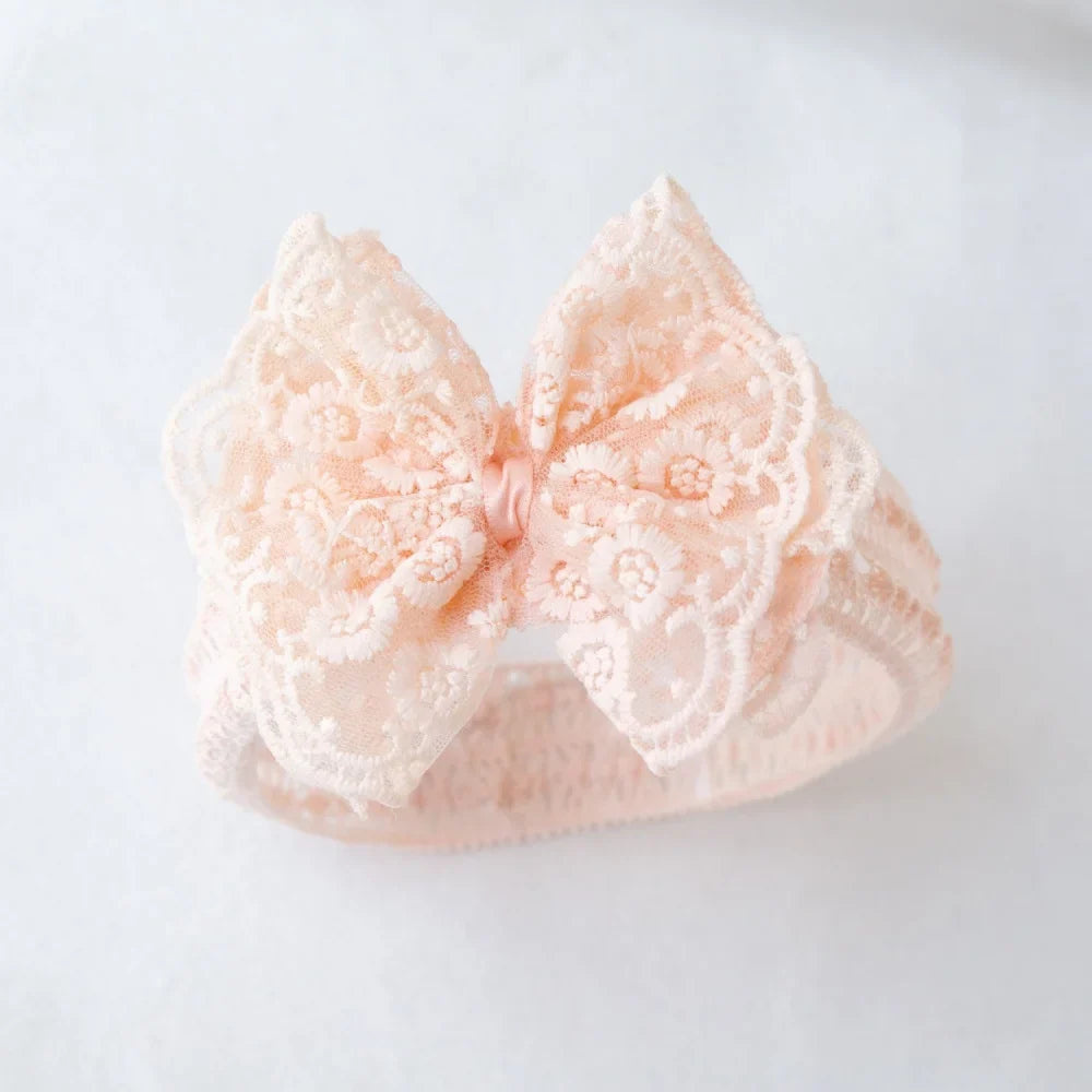 Elastic Pearl Lace Headband