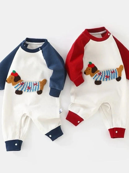 Dog Patch Color Block Jumpsuit