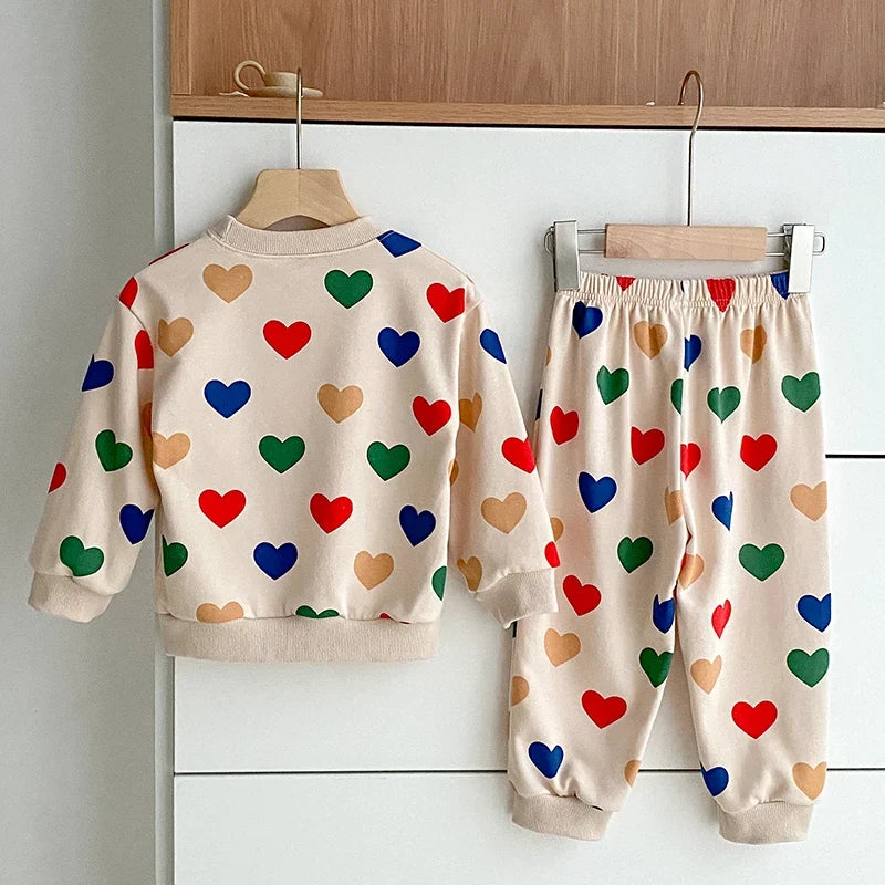 Heart Print Love Lounge Set