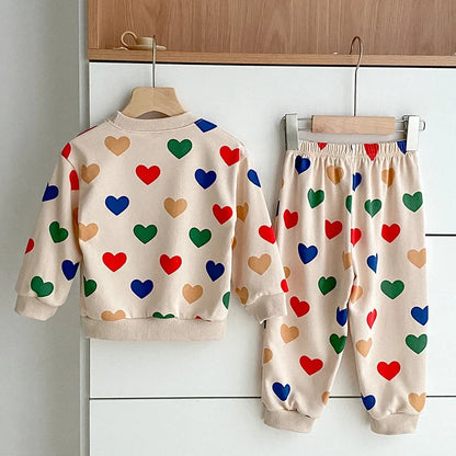 Heart Print Love Lounge Set