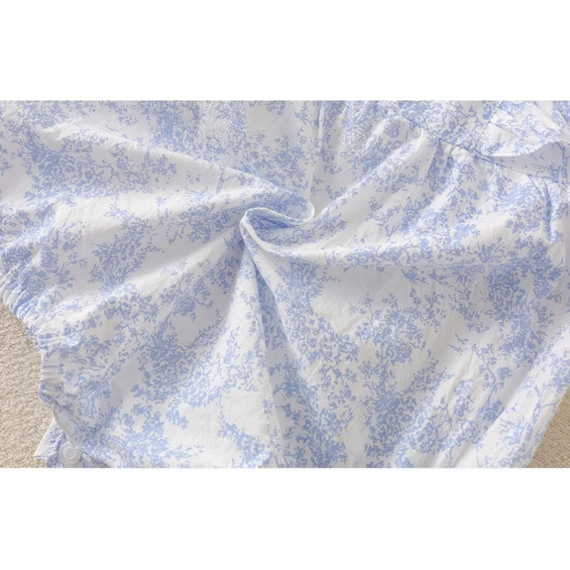 Light Blue Romper W Hat