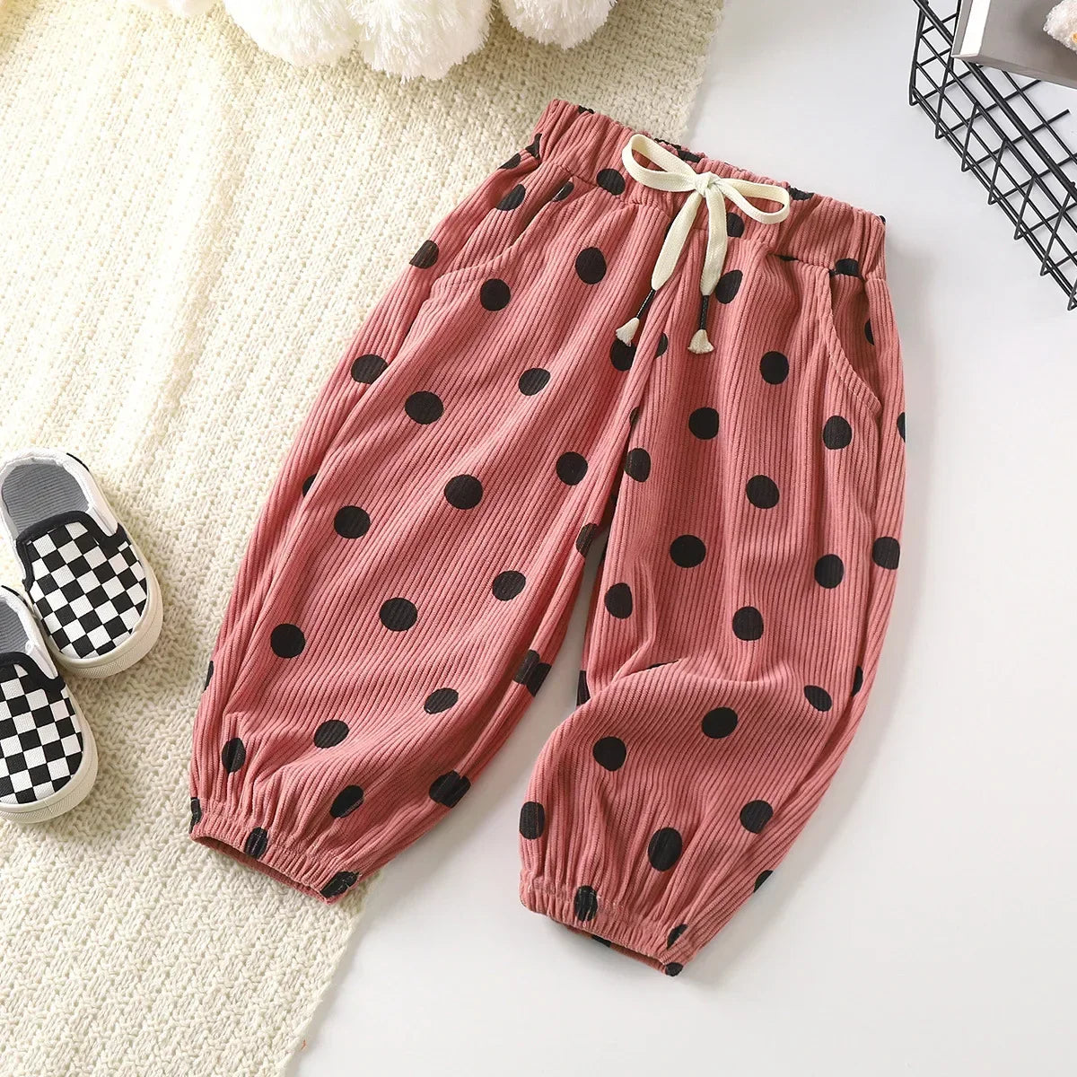 Drawstring Lantern Jogger Pants