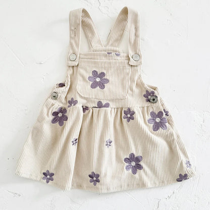 Corduroy Flower Dress