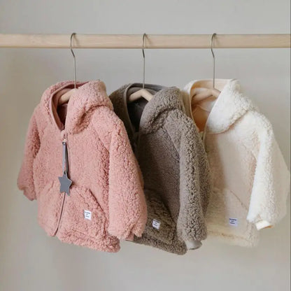 Plush Hooded Zip Jacket