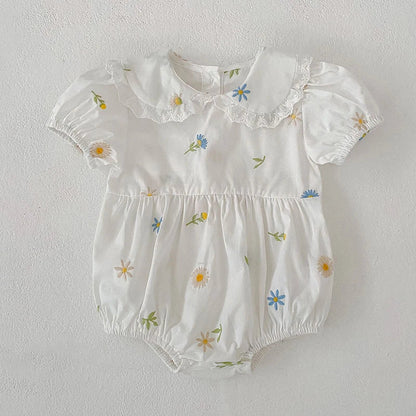 Floral Puff Sleeve Romper