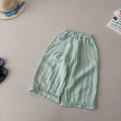 Cotton Linen Slacks Pants