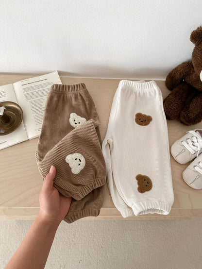 Teddy Bear Corduroy Jogger Pants
