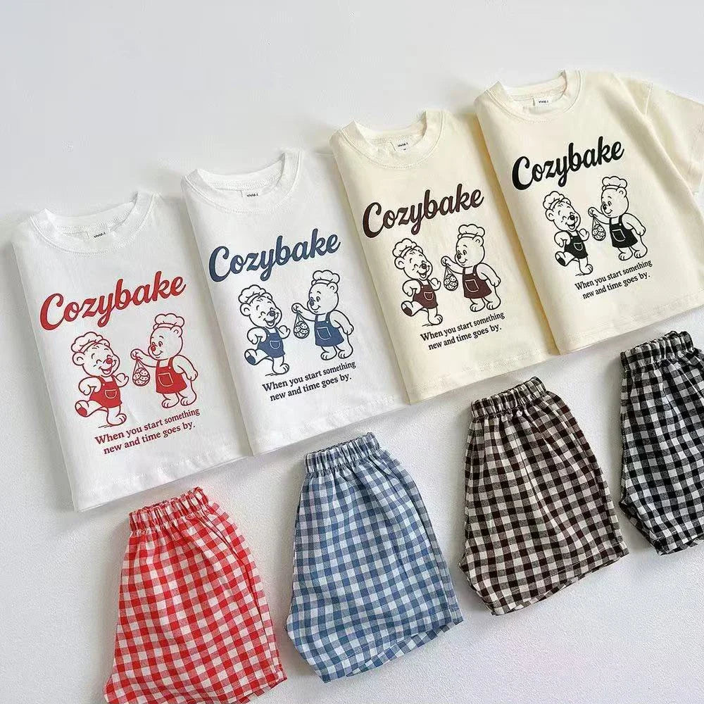 Cozybake Plaid Short Set