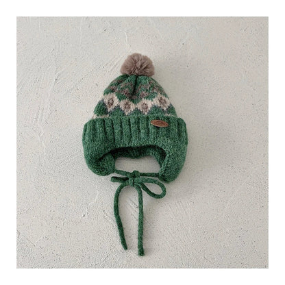 Diamond Grid Fleece Hat