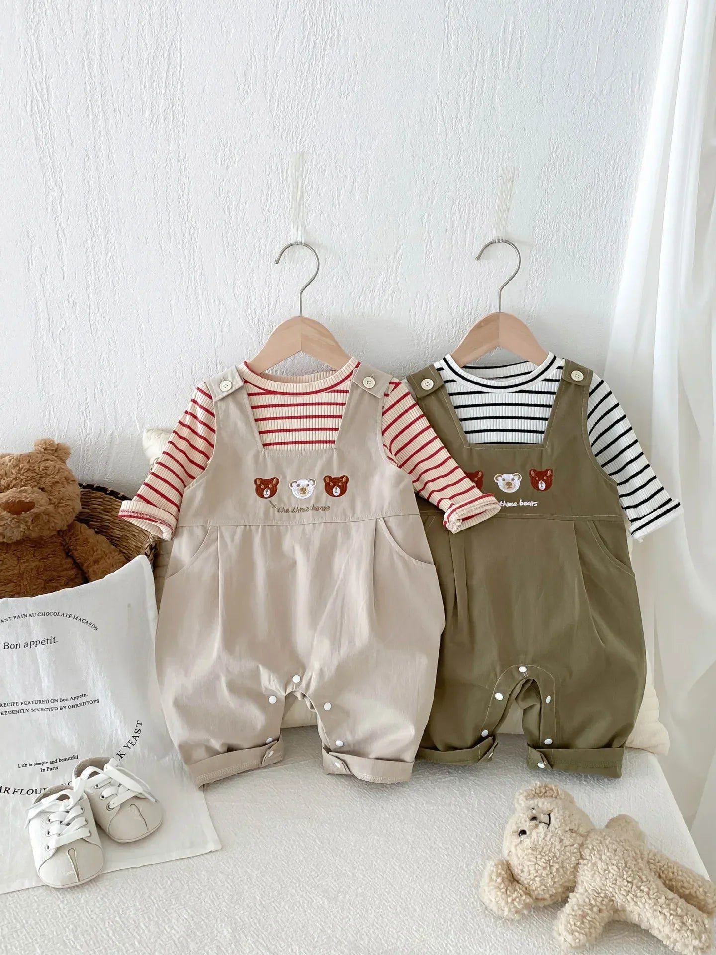 Stripe Top Jumpsuit Overalls